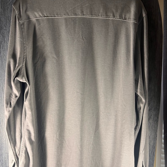 Nordstrom Men's Charcoal Button Down Shirt - Picture 5 of 6